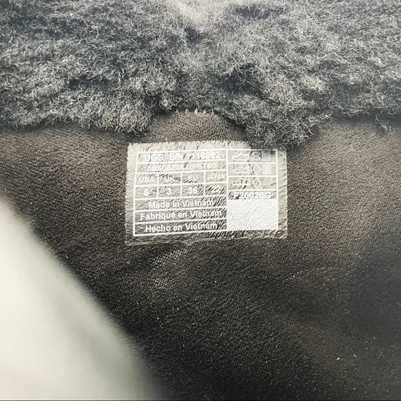 Ugg Elisiana Leather Boots in Black Size 5 - Picture 8 of 9